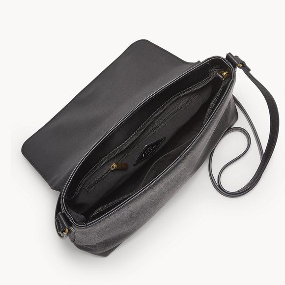 New Fossil Gabriella Medium Flap Crossbody Black - Picture 3 of 4